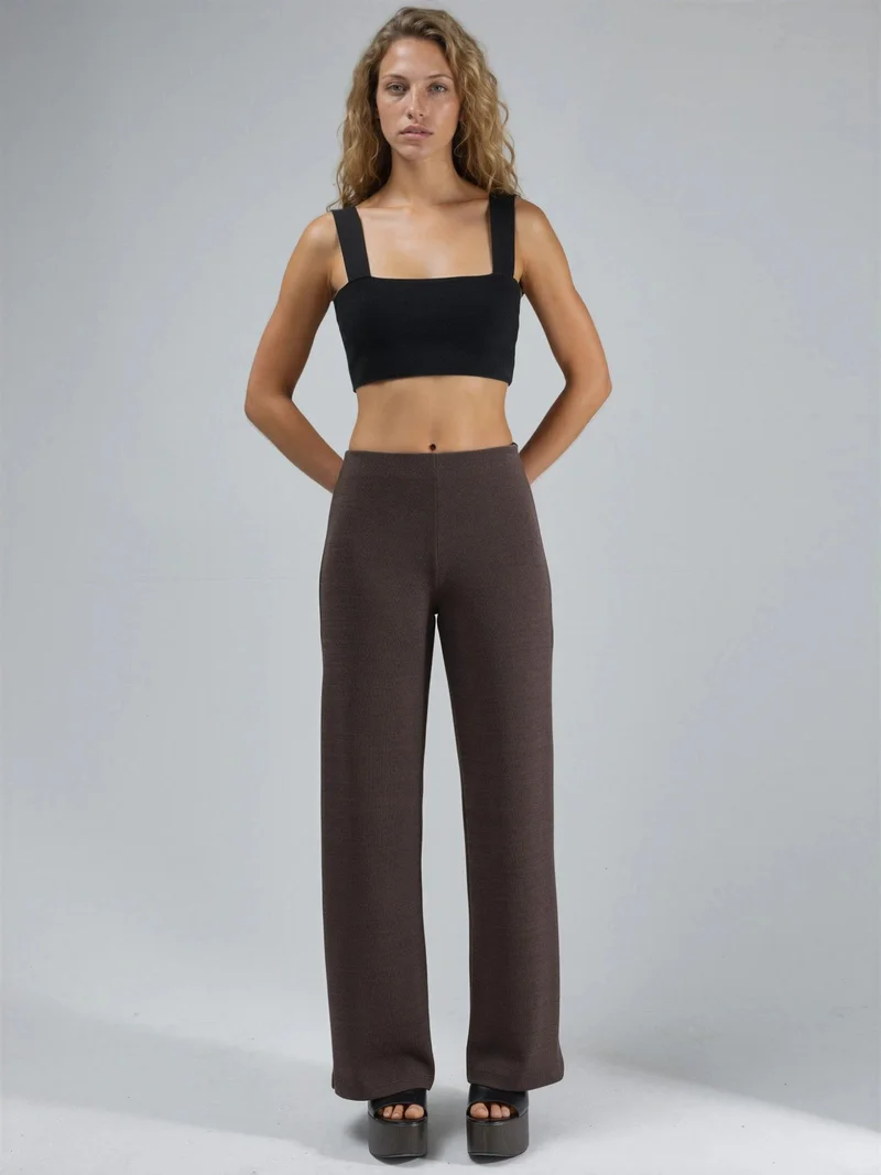 بوسيم BUSEM Straight Leg Pull-On Pants